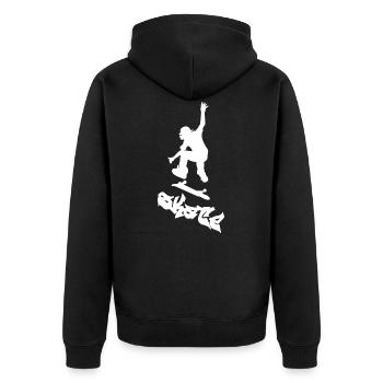 planche à roulettes - Veste à capuche bio Premium Unisexe - noir - Dos - Nico (187cm)