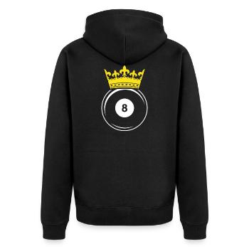 Pool King - Cadeau de joueur de billard billard snooker - Veste à capuche bio Premium Unisexe - noir - Dos - Nico (187cm)
