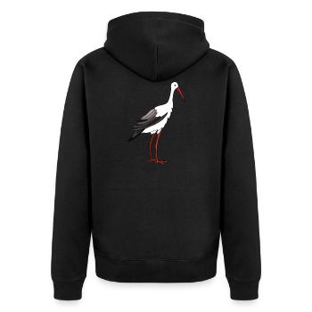Cigogne - Veste à capuche bio Premium Unisexe - noir - Dos - Nico (187cm)
