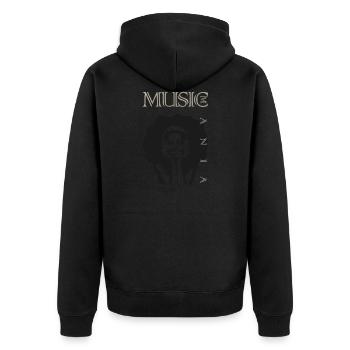 Music Mania - Veste à capuche bio Premium Unisexe - noir - Dos - Nico (187cm)