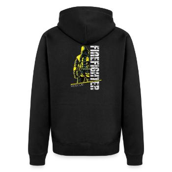 Protecteurs respiratoires - Firefighter Rescue - Veste à capuche bio Premium Unisexe - noir - Dos - Nico (187cm)