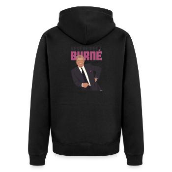 SEVEREMENT BURNÉ - Veste à capuche bio Premium Unisexe - noir - Dos - Nico (187cm)