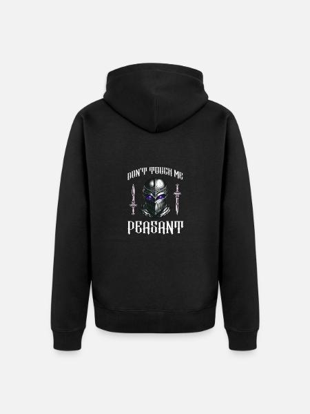 Don't Touch Me Bauern-Renaissance-Jahrmarkt-Festival - Unisex Premium Bio Zip Hoodie - Schwarz
