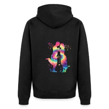 Tango Argentin Danse Milonga Vals - Veste à capuche bio Premium Unisexe - noir - Dos - Nico (187cm)