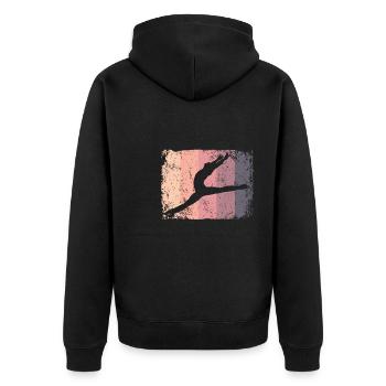 Ballet Danseur Vintage Man Ballerino - Veste à capuche bio Premium Unisexe - noir - Dos - Nico (187cm)