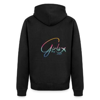 Week-end des filles Voyage Femmes Filles 2024 - Veste à capuche bio Premium Unisexe - noir - Dos - Nico (187cm)