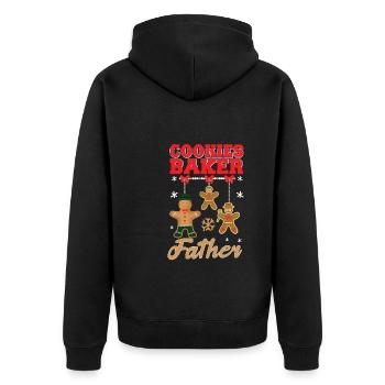 Cookies Baker Pater Cook Chef Citation de Noël - Veste à capuche bio Premium Unisexe - noir - Dos - Nico (187cm)