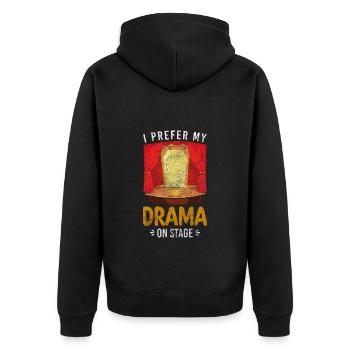 Actor Director Musical Scenery - Unisex Premium Organic Zip Hoodie - black - Back - Nico (187cm)