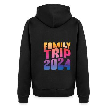 Voyage en famille 2024 Vacances en famille - Veste à capuche bio Premium Unisexe - noir - Dos - Nico (187cm)
