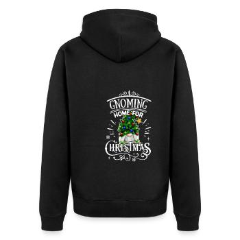 Gnoming Home pour Noël Weihnachtsgnom - Veste à capuche bio Premium Unisexe - noir - Dos - Nico (187cm)