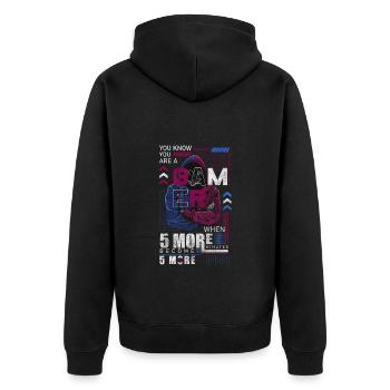 Manette de jeu Gaming Nerd - Veste à capuche bio Premium Unisexe - noir - Dos - Nico (187cm)