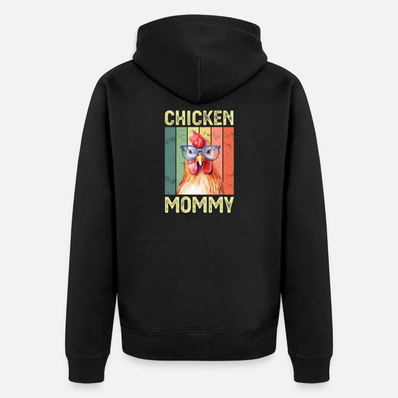 Poulets - Veste à capuche bio Premium Unisexe - noir