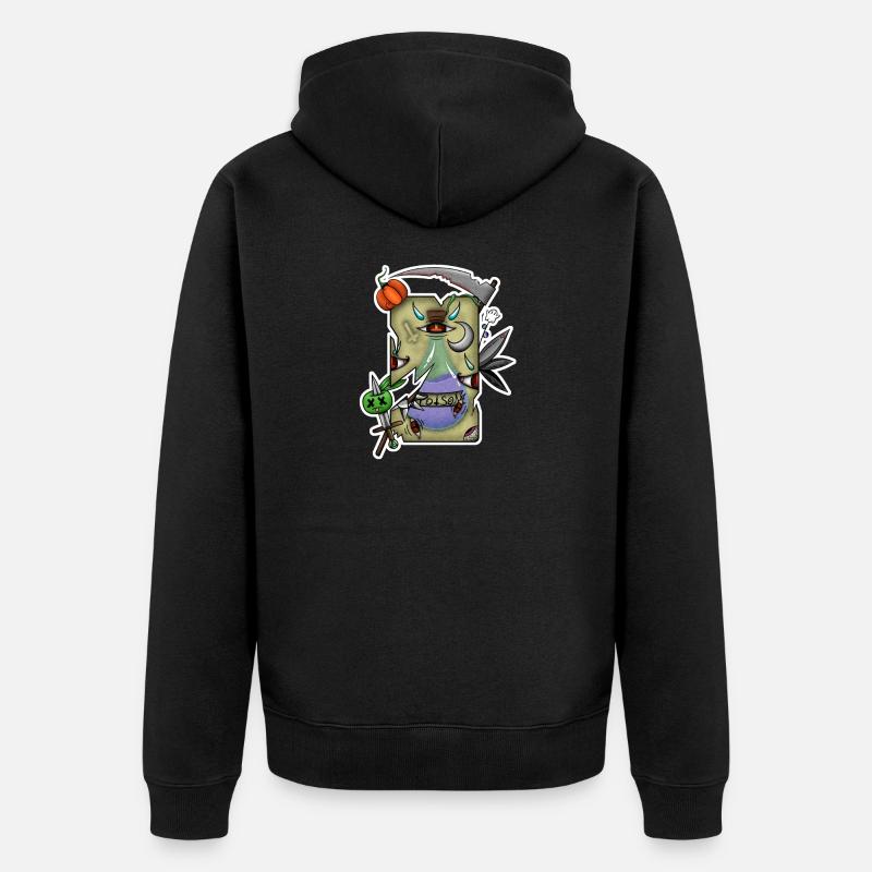 Tarot Poison Halloween ! - Veste à capuche bio Premium Unisexe - noir