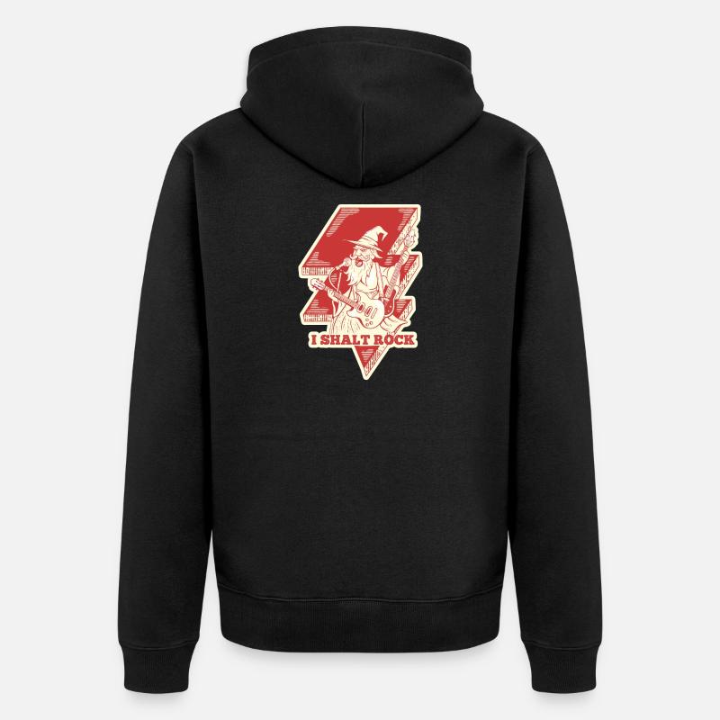 Sorcier magique à bascule - Veste à capuche bio Premium Unisexe - noir