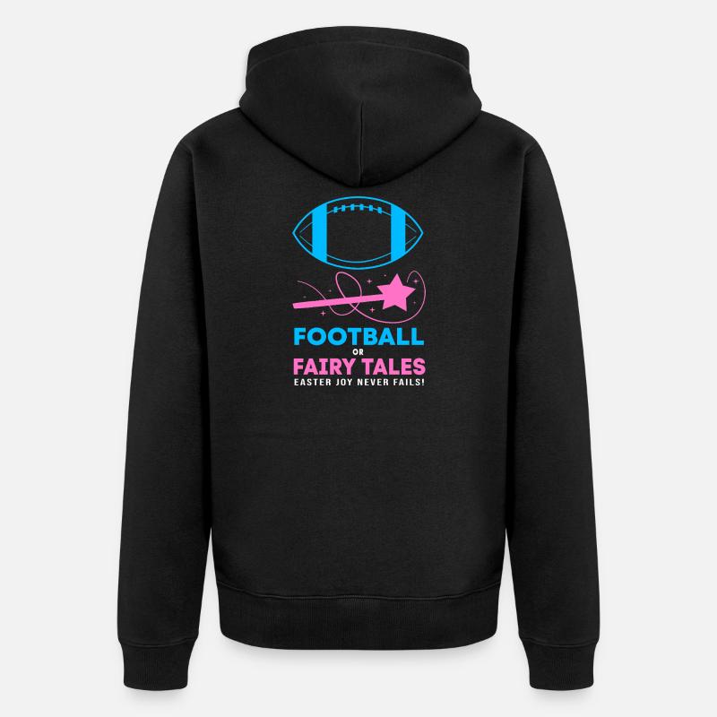 Gender Reveal Pâques Future maman - Veste à capuche bio Premium Unisexe - noir