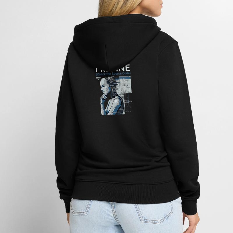 Check The Source Code Unisex Premium Organic Zip Hoodie