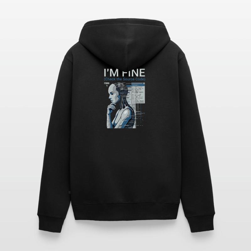 Check The Source Code Unisex Premium Organic Zip Hoodie