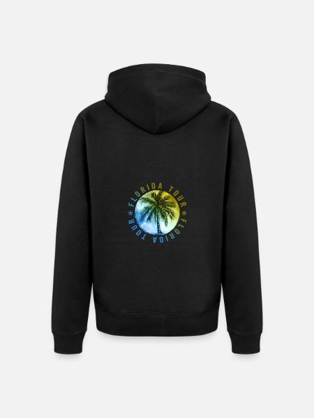 Florida Tour Urlaub - Unisex Premium Bio Zip Hoodie - Schwarz