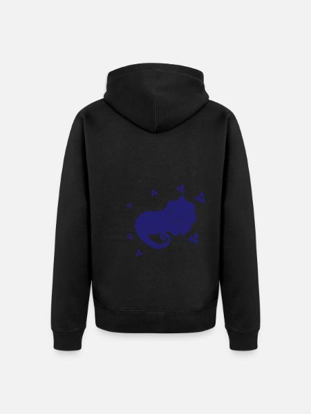 Salamander - Amphibian Animal - Unisex Premium Organic Zip Hoodie - black