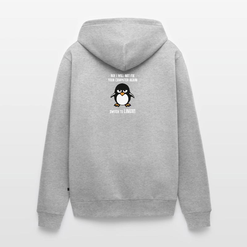 Programming computer science gift · Linux Unisex Premium Organic Zip Hoodie