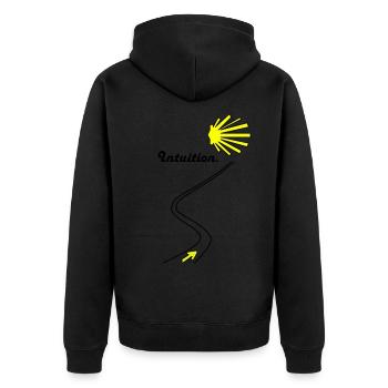 Camino de Santiago Jakobsweg - Veste à capuche bio Premium Unisexe - noir - Dos - Nico (187cm)