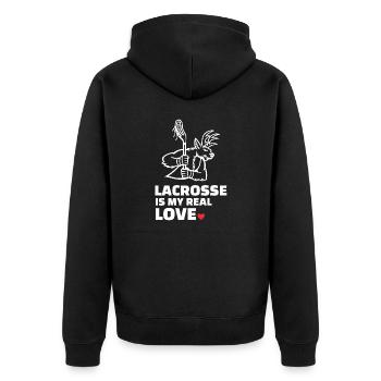 J’adore la crosse - Veste à capuche bio Premium Unisexe - noir - Dos - Nico (187cm)