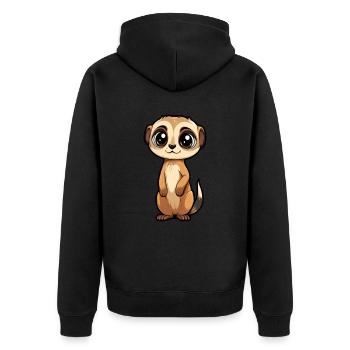 Suricate - Veste à capuche bio Premium Unisexe - noir - Dos - Nico (187cm)
