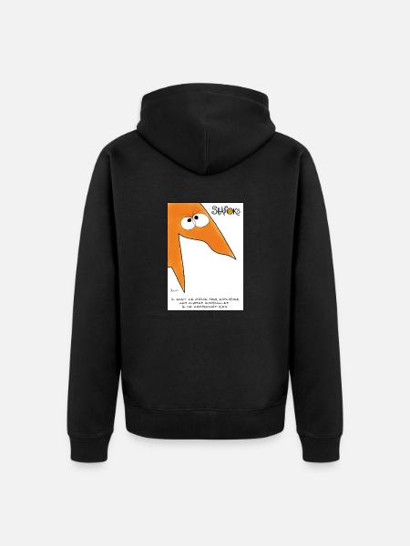 Les Shadoks ont du génie - Veste à capuche bio Premium Unisexe - noir
