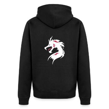 ❤️👄🐉Dragon en caractère chinois-Dragon d'amour- 龍 - Veste à capuche bio Premium Unisexe - noir - Dos - Nico (187cm)