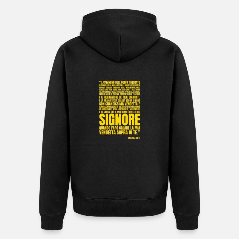 Ézéchiel 25 17 - Veste à capuche bio Premium Unisexe - noir