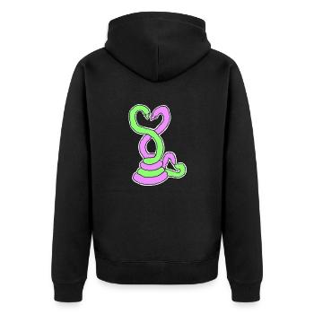 Sneks - Veste à capuche bio Premium Unisexe - noir - Dos - Nico (187cm)