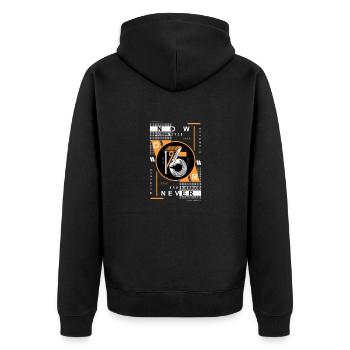 Now r never - Veste à capuche bio Premium Unisexe - noir - Dos - Nico (187cm)