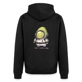 Astronautes Avocat - Veste à capuche bio Premium Unisexe - noir - Dos - Nico (187cm)