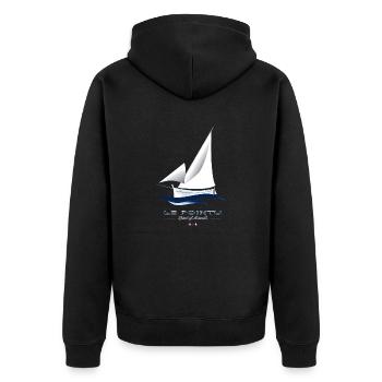 Bateau traditionnel "Le pointu" - Veste à capuche bio Premium Unisexe - noir - Dos - Nico (187cm)