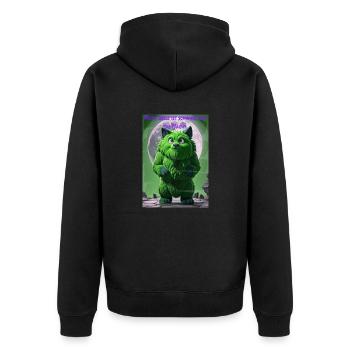 Halloween 6 - Unisex Premium Bio Zip Hoodie - Schwarz - Hinten - Nico (187cm)