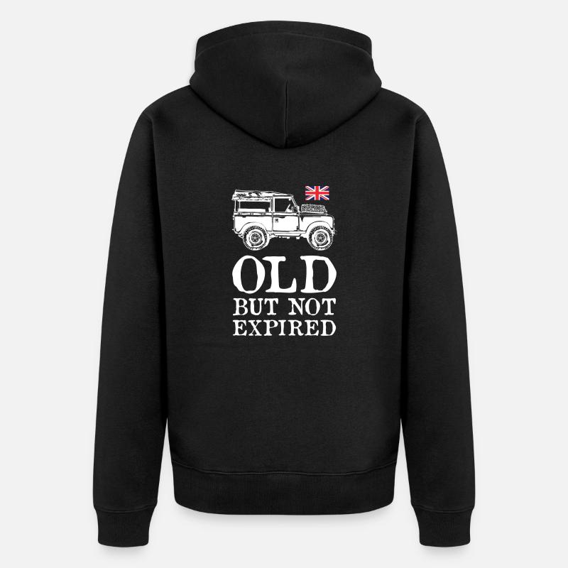 Vieux mais pas expiré - Veste à capuche bio Premium Unisexe - noir