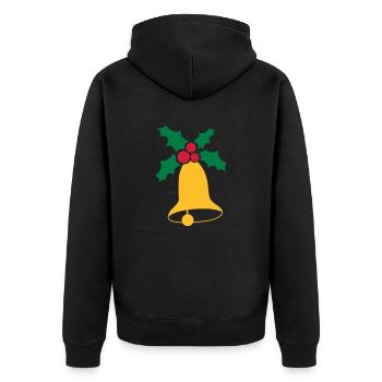 Cloches de Noël - Veste à capuche bio Premium Unisexe - noir - Dos - Nico (187cm)