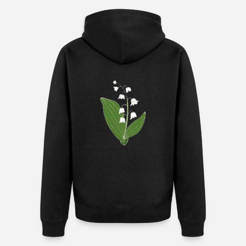 Maigloeckchen 2 6 - Veste à capuche bio Premium Unisexe - noir