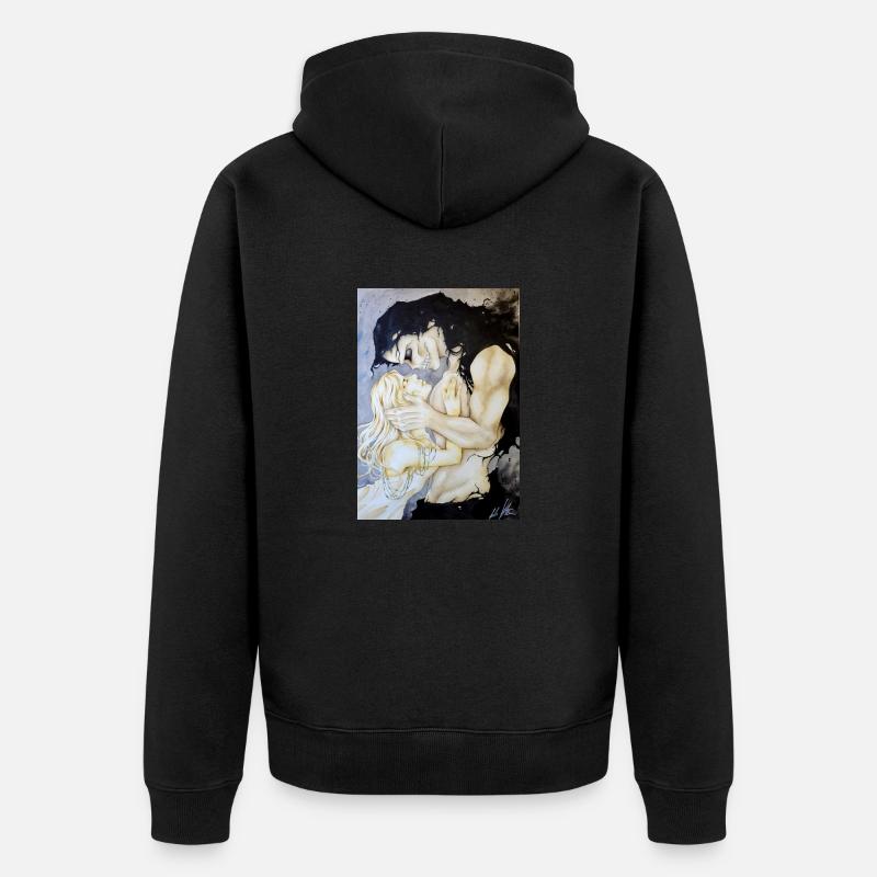 Join me in death - Unisex Premium Bio Zip Hoodie - Schwarz