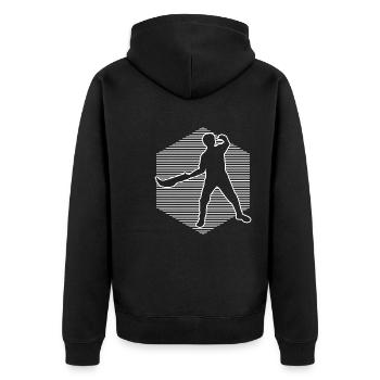 Pelote Basque Pelota vasca Pelote Femmes Hommes - Veste à capuche bio Premium Unisexe - noir - Dos - Nico (187cm)