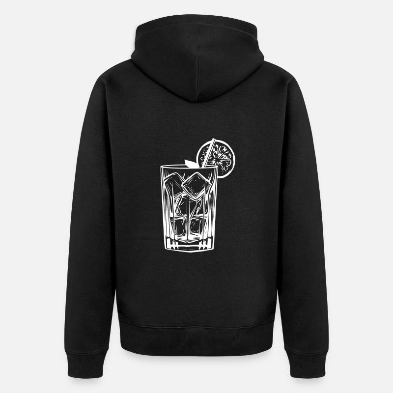 Boisson à la limonade - Veste à capuche bio Premium Unisexe - noir