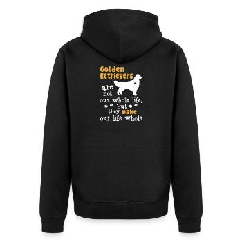 Chemise Golden Retriever - Veste à capuche bio Premium Unisexe - noir - Dos - Nico (187cm)