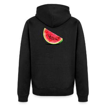 Watermelon - Veste à capuche bio Premium Unisexe - noir - Dos - Nico (187cm)