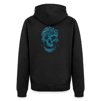 Skull of bones - Unisex Premium Organic Zip Hoodie - black - Back - Nico (187cm)