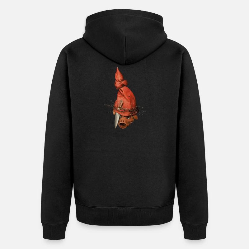 Le démon de Bruegel - Veste à capuche bio Premium Unisexe - noir