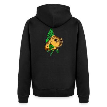 Fish fish finds nemo aquarium fish kinder meer - Unisex Premium Organic Zip Hoodie - black - Back - Nico (187cm)