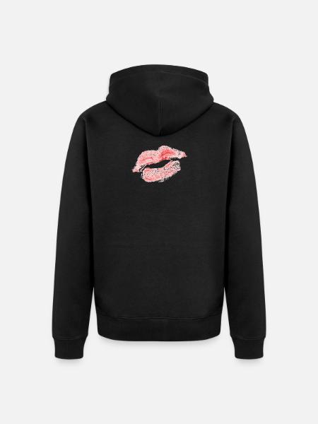 KUSSMUND - Unisex Premium Bio Zip Hoodie - Schwarz