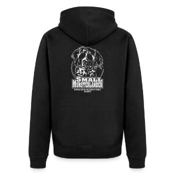 SMALL MUNSTERLANDER coolest people Sort Wilsigns - Veste à capuche bio Premium Unisexe - noir - Dos - Nico (187cm)