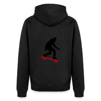 Skateboarding Homme Symbole Skateboard - Veste à capuche bio Premium Unisexe - noir - Dos - Nico (187cm)