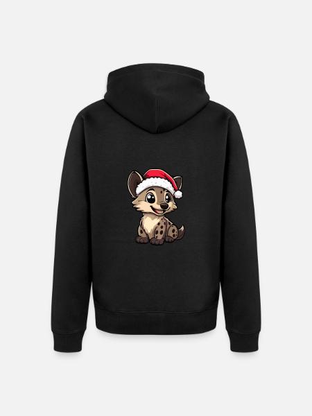 Hyène Noël Noël - Veste à capuche bio Premium Unisexe - noir